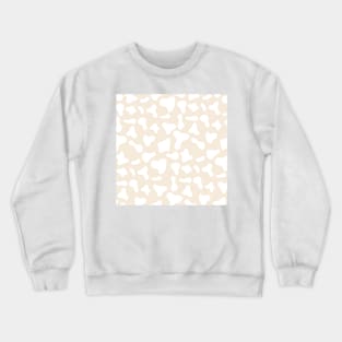 Milk Dairy Cow Print Pattern on White Background Crewneck Sweatshirt